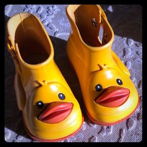 Mini Melissa duck wellie/rain boot size 5